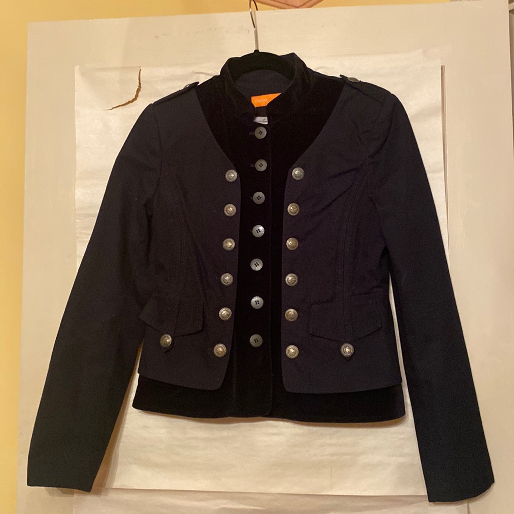 Black Cynthia Steffe Military Style Jacket